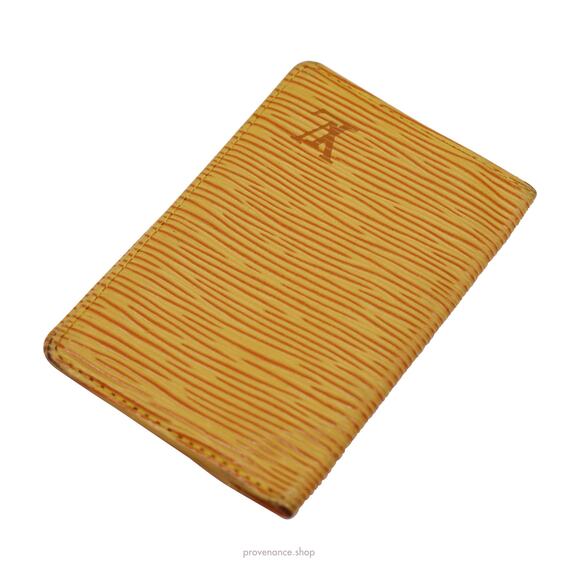 🔴 Louis Vuitton Pocket Organizer Wallet - Tassil Yellow Epi Leather - Picture 5 of 8